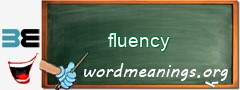 WordMeaning blackboard for fluency